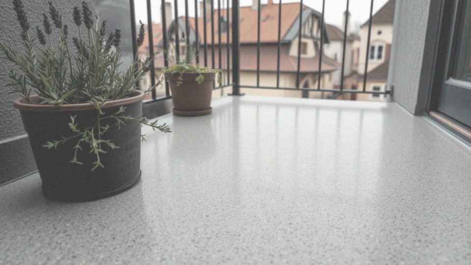 Jakie są kluczowe cechy żywicznej posadzki na balkon?