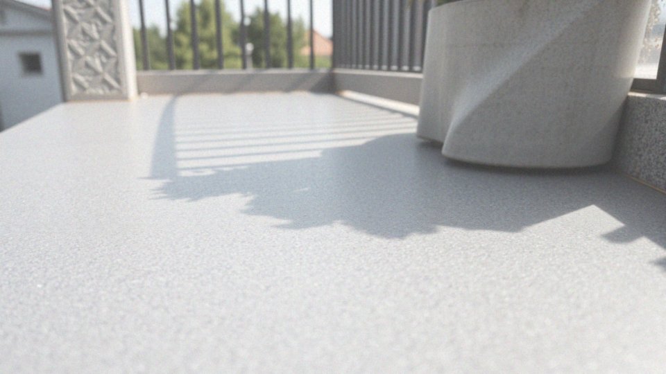 Co wpływa na trwałość posadzki żywicznej na balkon?