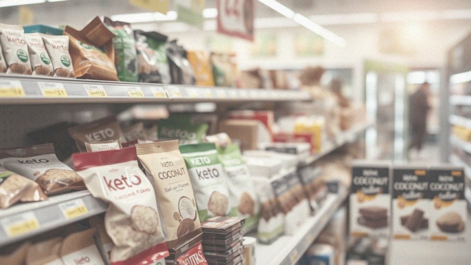 Jakie słodkie keto przekąski można znaleźć w sklepach?